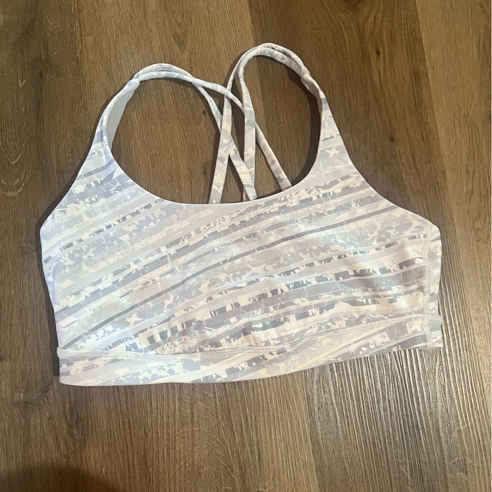 LULULEMON Strappy Camouflage Sports Bra